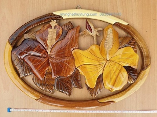 Wooden flower picture